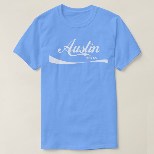 Austin Texas Retro Typografie Design T-shirt (Design voorkant)