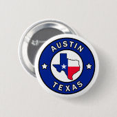Austin Texas Ronde Button 5,7 Cm (Voorkant /achterkant)