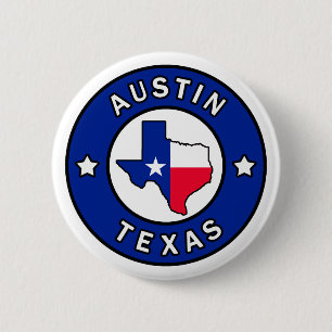 Austin Texas Ronde Button 5,7 Cm