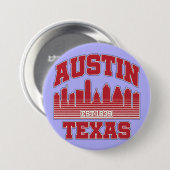 Austin, Texas Ronde Button 7,6 Cm (Voorkant /achterkant)