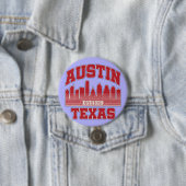 Austin, Texas Ronde Button 7,6 Cm (In situ)