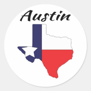 Austin - Texas Ronde Sticker