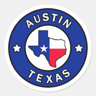 Austin Texas Ronde Sticker