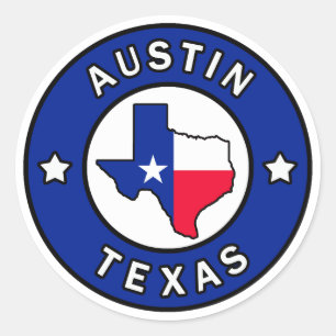 Austin Texas Ronde Sticker