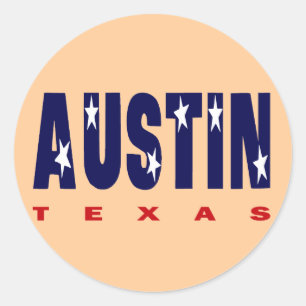 AUSTIN, TEXAS RONDE STICKER