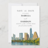 AUSTIN Texas Save the Date Template (Voorkant)