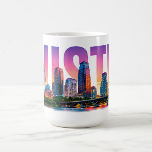 Austin Texas Silhouette Reisavontuur Koffiemok