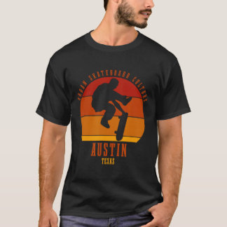 Austin Texas Skateboarder Urn Skateboarden T-shirt