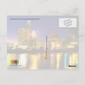 Austin, Texas Skyline bij nacht Briefkaart (Achterkant)