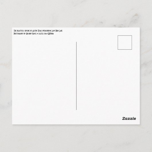 Austin Texas Skyline Briefkaart (Achterkant)