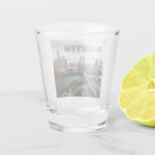 Austin, Texas skyline foto Shot Glas (Achterkant)