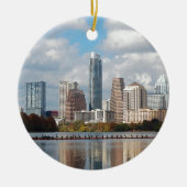 Austin Texas Skyline Keramisch Ornament (Voorkant)