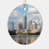 Austin Texas Skyline Keramisch Ornament (Links)
