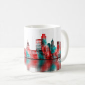 Austin Texas Skyline Koffiemok (Voorkant rechts)