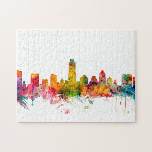 Austin Texas Skyline Legpuzzel (Horizontaal)