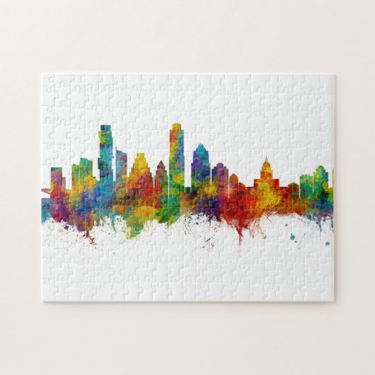 Austin Texas Skyline Legpuzzel (Horizontaal)