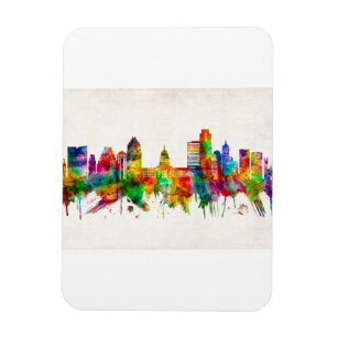 Austin Texas Skyline Magneet