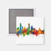 Austin Texas Skyline Magneet (Voorkant / Achterkant)