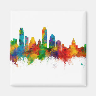 Austin Texas Skyline Magneet