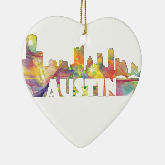 AUSTIN TEXAS SKYLINE MCLR2 KERAMISCH ORNAMENT (Rechts)