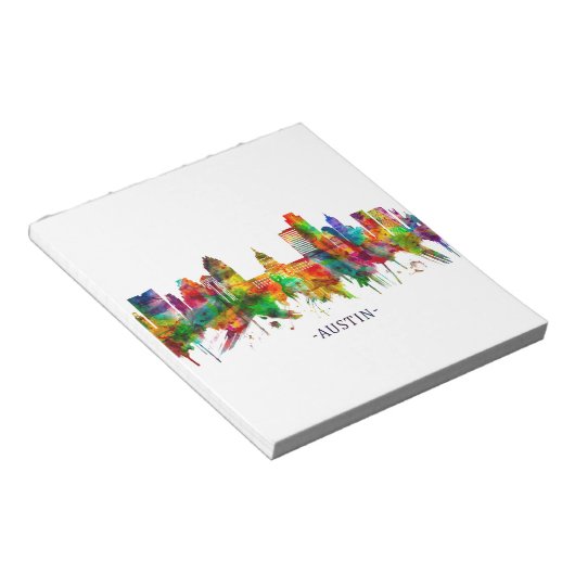 Austin Texas Skyline Notitieblok (Schuin)