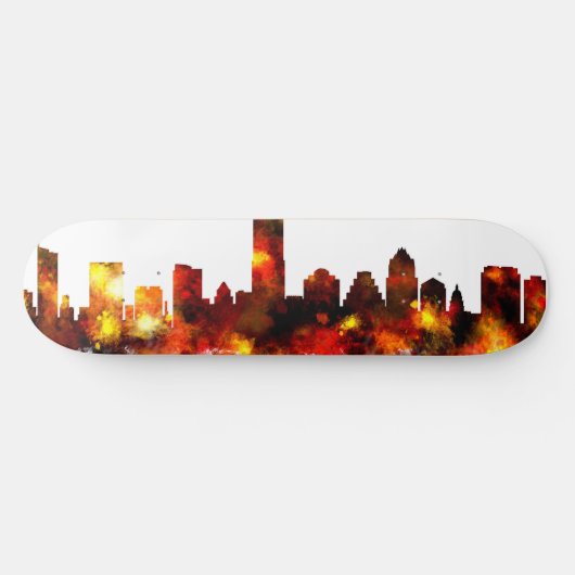 Austin Texas Skyline Persoonlijk Skateboard (Horizontaal)