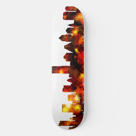 Austin Texas Skyline Persoonlijk Skateboard (Voorkant)