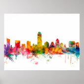 Austin Texas Skyline Poster (Voorkant)