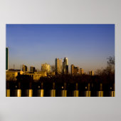 Austin Texas Skyline Poster (Voorkant)