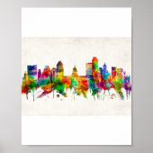 Austin Texas Skyline Poster (Voorkant)