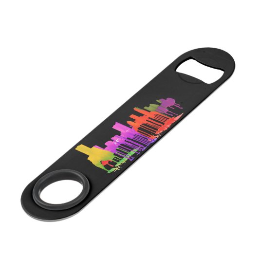 AUSTIN TEXAS SKYLINE PUDDLES - SPEED FLESSENOPENER (Voorkant Gekanteld)