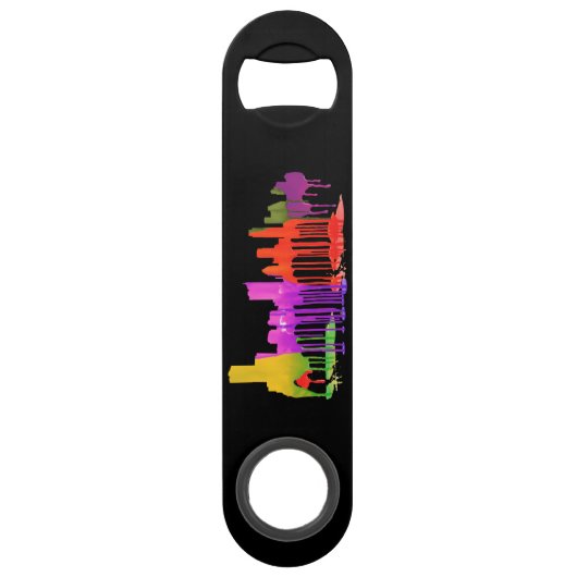 AUSTIN TEXAS SKYLINE PUDDLES - SPEED FLESSENOPENER (Achterkant)