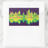 Austin Texas Skyline Rechthoekige Sticker (Tas)