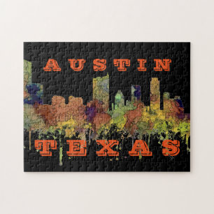 Austin, Texas Skyline - Safari Buff Legpuzzel