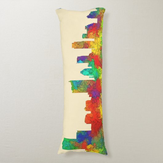 Austin Texas Skyline-SG Lichaamskussen (Voorkant Verticaal)