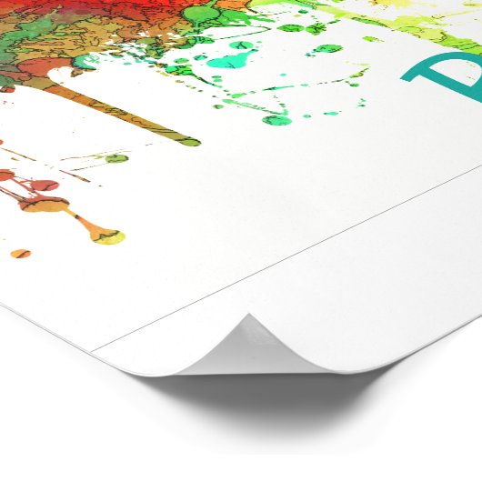 Austin Texas Skyline-SG Poster (Hoek)