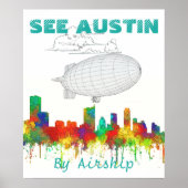 Austin Texas Skyline-SG Poster (Voorkant)