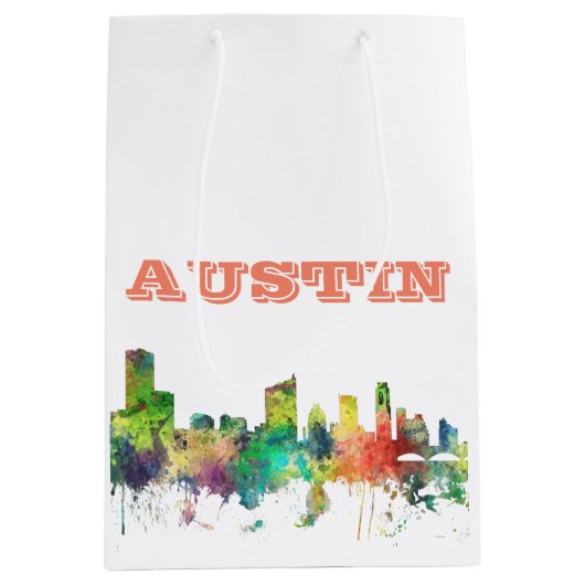 AUSTIN TEXAS SKYLINE SP - MEDIUM CADEAUZAKJE (Voorkant)