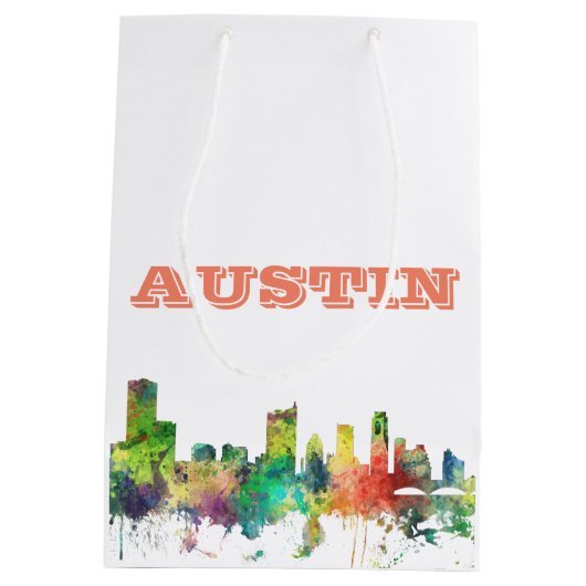 AUSTIN TEXAS SKYLINE SP - MEDIUM CADEAUZAKJE (Achterkant)