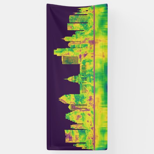 Austin Texas Skyline Spandoek (Verticaal)