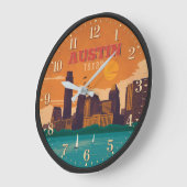 Austin Texas Skyline Sunset Grote Klok (Hoek)