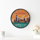 Austin Texas Skyline Sunset Grote Klok (Huis)
