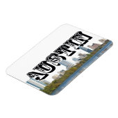 Austin Texas Skyline w / Austin in de lucht Magneet (Linkerzijde)