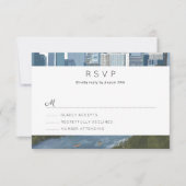 Austin Texas Skyline Wedding RSVP (Voorkant)