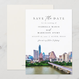 AUSTIN TEXAS Skyline Wedding Save the Date