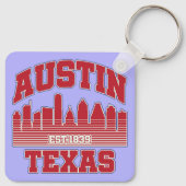 Austin, Texas Sleutelhanger (Achterkant)
