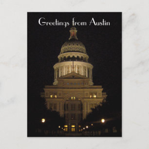 austin texas staatskapitolgebouw briefkaart