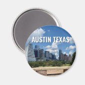 Austin Texas Stadssilhouet Fotografie Magneet (Voorkant / Achterkant)