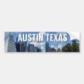 Austin Texas Stadssilhouette Fotografie Bumpersticker (Voorkant)