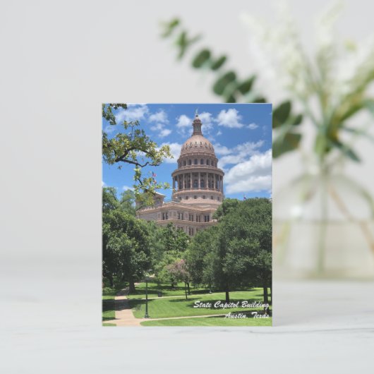 Austin Texas State Capitol Briefkaart (Staand voorkant)